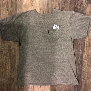 RIPNDIP Lord Nermal Grey Pocket T-Shirt